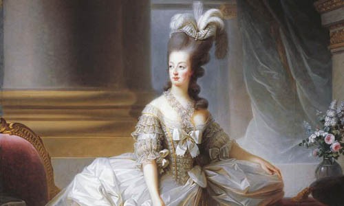  Hoàng hậu Pháp Marie Antoinette (1755 - 1793) bà là hoàng cuối cùng của triều đại quân chủ cuối cùng trước khi cách mạng dân chủ Pháp nổ ra vào thế kỷ 18.