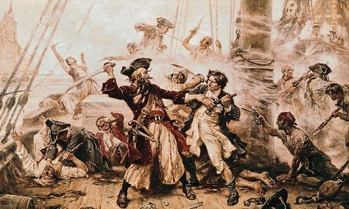 Thuyền trưởng Edward Teach hay còn gọi là Blackbeard (Râu đen) là một trong những tên  cướp biển khét tiếng nhất thế giới.