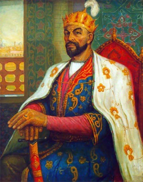 Timur ( 1370 - 1405) là nhà lãnh đạo hung bạo và độc đoán của đế chế Timur. Vị  bạo chúa khát máu này đã giết hàng triệu người trong suốt thời gian trị vì.