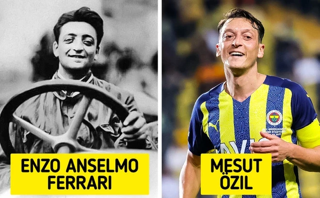 Một trong những  sự kiện trùng hợp đến khó tin là tay đua Enzo Anselmo Ferrari và cầu thủ Mesut Ozil có gương mặt khá giống nhau dù không có bất cứ quan hệ huyết thống nào.