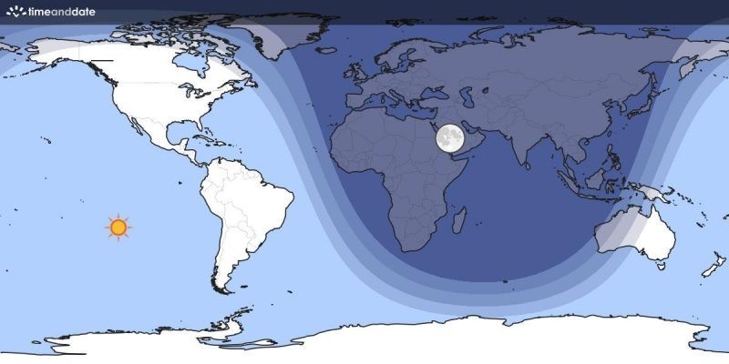 Theo trang EarthSky, căn cứ vào thuật toán và dữ liệu từ Trung tâm Thông tin khoa học Trái đất tại Đại học Columbia của Mỹ, thời điểm bóng tối tối đa xảy ra vào lúc 19h56, giờ UTC ngày 6/12 tới đây (tức 2h56 ngày 7/12 giờ Việt Nam). Khi ấy, gần 86% dân số  thế giới chìm trong bóng tối.