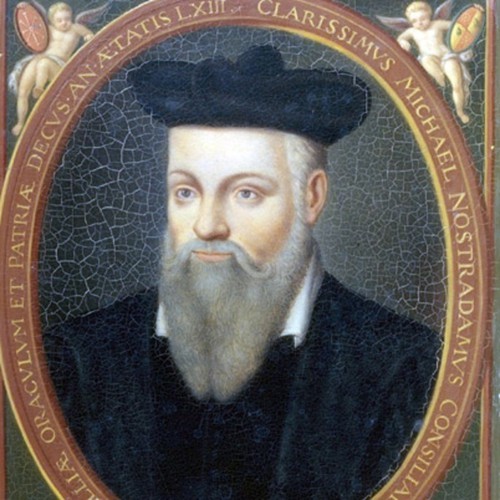 Michel de Nostredame (1503 - 1566) hay còn gọi Nostradamus là nhà chiêm tinh người Pháp nổi tiếng thế giới. Ông xuất bản cuốn sách "Những lời tiên tri" vào năm 1555. Trong tác phẩm này,  nhà tiên tri Nostradamus đã đưa ra nhiều tiên đoán về tương lai nhân loại từ giữa thế kỷ 16 cho đến ngày tận thế, mà ông cho là sẽ xảy ra vào năm 3797.