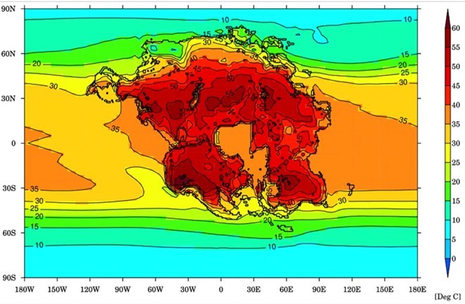 Nhóm các nhà khoa học từ Đại học Bristol ở Vương quốc Anh đã sử dụng các mô hình khí hậu siêu máy tính đầu tiên trong tương lai xa. Nhờ đó, họ dự đoán sự hình thành của một siêu lục địa Pangea Ultima vào khoảng 250 triệu năm tới có thể khiến  nhân loại bị "xóa sổ" cũng như tất cả các loài động thực vật có nguy cơ biến mất khỏi Trái Đất.