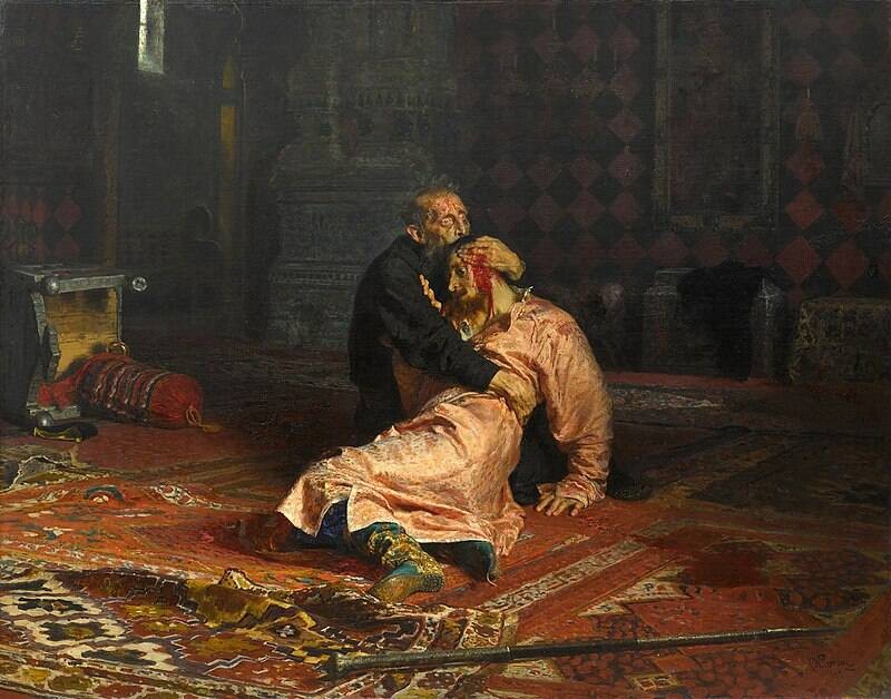 Vào năm 1885, họa sĩ người Nga Ilya Repin đã hoàn thành bức tranh "Ivan  Bạo chúa và con trai". Đây là một trong những tác phẩm hội họa thành công nhất của Ilya Repin. Bức tranh này cũng trở thành bí ẩn gây tranh cãi lớn trong suốt nhiều năm qua.