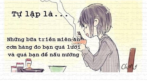 Bộ ảnh của Cheng là cái nhìn của tác giả về việc "Tự lập" của những bạn trẻ mới bước vào đời, đặc biệt là sinh viên năm nhất.