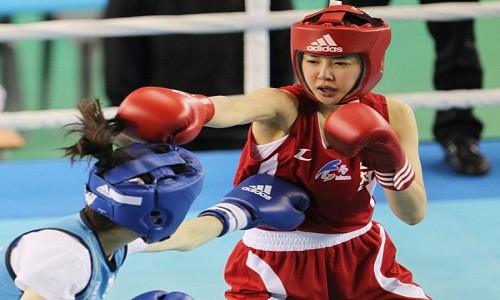 Vẻ đẹp dũng mãnh của hoa khôi boxing xứ sở Kim Chi