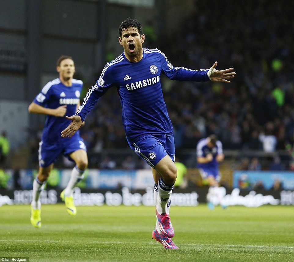 Diego Costa (Chelsea): Ở tuổi 26, Costa đang đạt được độ chín của sự nghiệp của mình. Dù chỉ mới gia nhập Chelsea mùa hè vừa qua nhưng tiền đạo mang quốc tịch Tây Ban Nha này đã thi đấu ấn tượng và đóng góp tới 15 bàn thắng sau 18 trận ra sân. Nếu muốn tranh  Quả bóng vàng 2015 với Messi và Ronaldo, Costa cần sự ổn định trong phong độ.