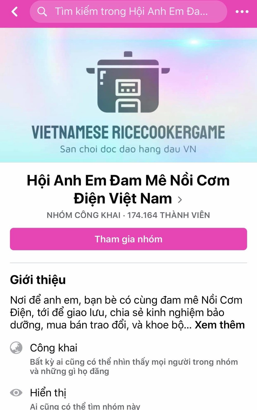 Đầu năm mới Canh Tý 2020, mạng xã hội đã nhốn nháo trước  trend mới vô cùng khó hiểu đó chính là mê mệt...nồi cơm điện chứ không phải chim, cây cối, quần áo thông thường. Group cho những người thích nồi cơm điện hiện tại đã có hơn 174 nghìn lượt tham gia.