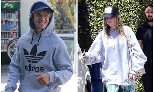 Justin Bieber và Baskin Champion công khai khoác tay nhau trên phố