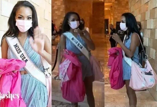 Chủ nhà Miss Universe 2020 ăn mặc lôi thôi, đi thi như đi chợ