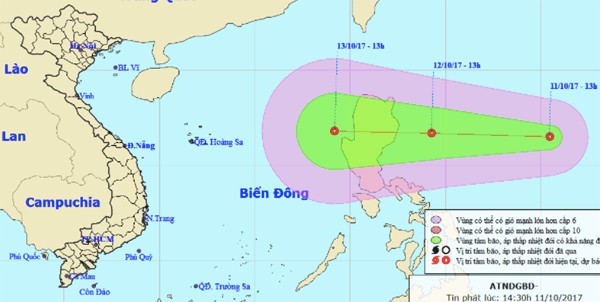 ANTĐ mới đi qua, miền Trung lại sắp hứng bão số 11