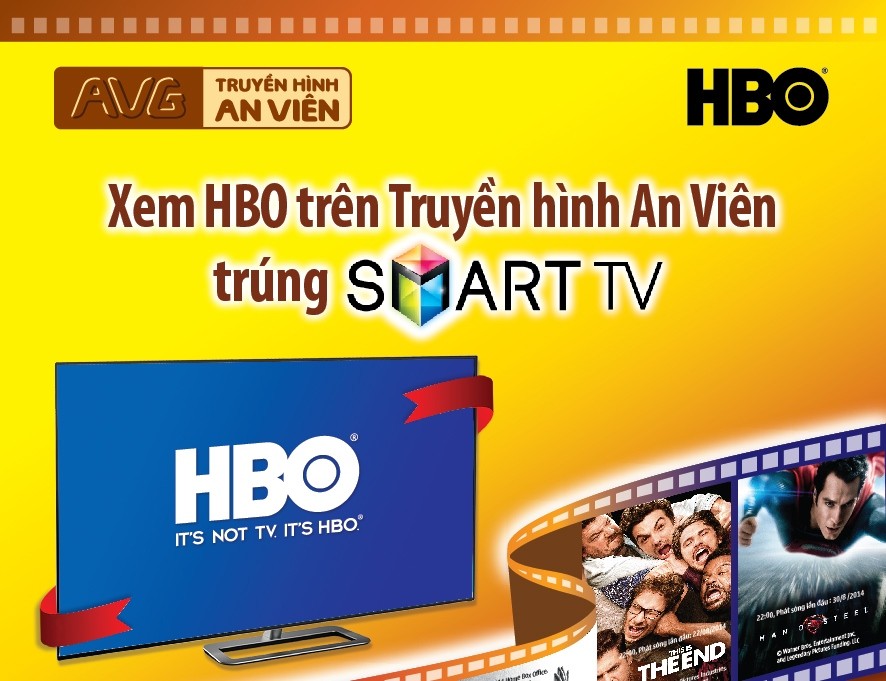 Xem HBO trên truyền hình An Viên để lĩnh Smart TV