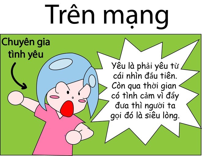 Các  FA trên mạng sẵn sàng đưa ra những phân tích sâu sắc và chặt chẽ về tình yêu.