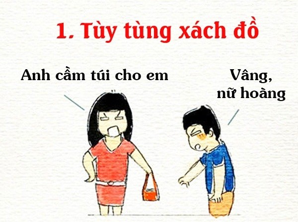 Người ấy của bạn sẽ rất được việc đấy nhé, điểm danh qua thôi đã có đến 9  "công dụng" của người yêu rồi.