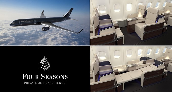 Tập đoàn khách sạn Four Seasons đã nâng cấp hoạt động kinh doanh khi biến những chiếc  máy bay Boeing 757 thành một khách sạn bay sang trọng phục vụ cho tour du lịch bằng máy bay đầu tiên trên thế giới.