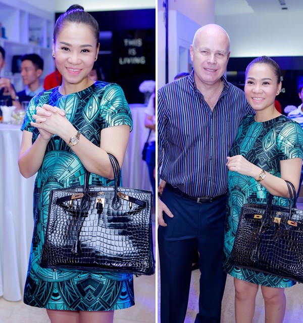 Bộ sưu tập  túi xách của Thu Minh gồm hơn 10 chiếc Hermes Birkin đẳng cấp, trong đó ấn tượng nhất là chiếc túi da cá sấu 1,6 tỷ đồng. Đây là món quà mà ông xã ngoại quốc dành tặng giọng ca Đường cong nhân dịp Giáng sinh. Để sở hữu mẫu túi sang trọng này, Thu Minh phải là khách VIP của hãng, đồng thời đã mua nhiều túi Hermes khác để tích lũy điểm. Và sau hơn 1 năm đặt hàng, món quà "hao tâm tổn sức" mới về tới tay nữ ca sĩ.