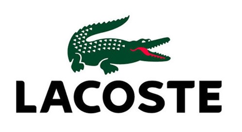 Lacoste: Lacoste là một thương hiệu thời trang nổi tiếng lâu đời với logo hình con cá sấu màu xanh lá. Năm 1933, Jean Rene Lacoste sáng lập nên công ty thời trang mang tên Lacoste chuyên sản xuất mặt hàng áo thun tennis.