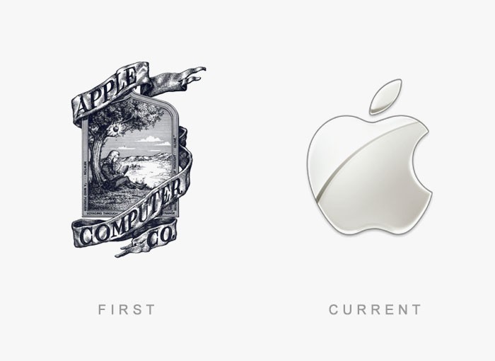  Logo của thương hiệu  lớn Apple có vẻ đã thay đổi rất nhiều so với hình ảnh đầu tiên.