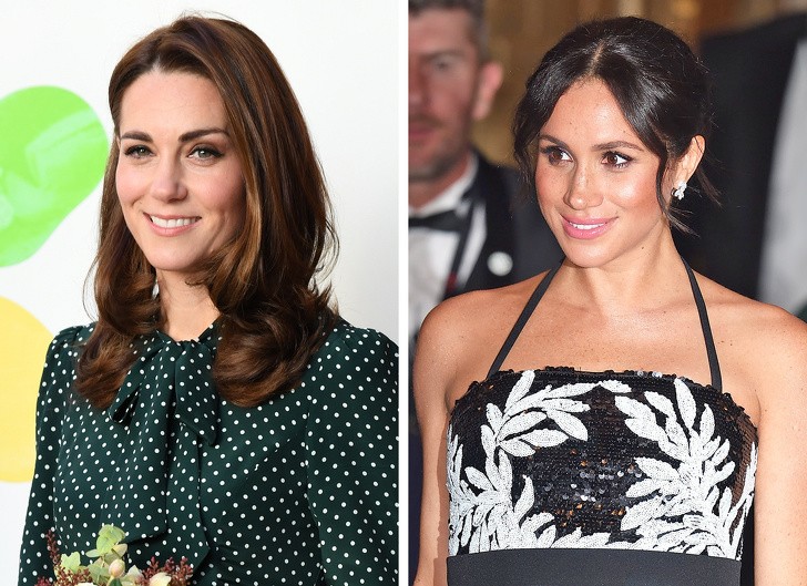 Trang điểm tự nhiên: Công nương Meghan Markle và Kate Middleton đều có lối trang điểm tối giản và tự nhiên. Các tông màu nhẹ nhàng, son môi trung tính và đánh một số chỗ highllight giúp họ trông đẹp tự nhiên nhưng vẫn cuốn hút, xinh  đẹp trong mọi bức ảnh.