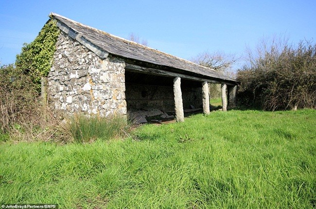 Một chuồng bò không có tường phía trước và một bên ở Cornwall (Anh) đang được rao bán với giá 150000 bảng (~4,3 tỷ đồng) khiến nhiều người tròn mắt.