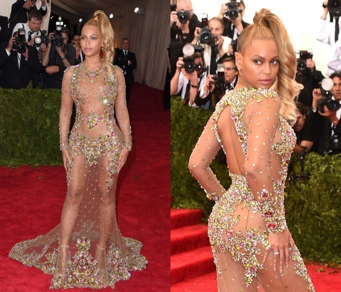 Chiếc váy Givenchy Haute Couture của Beyoncé tại buổi dạ tiệc MET 2015 được xếp vào một trong những  bộ váy hở bạo nhất lịch sử thảm đỏ.