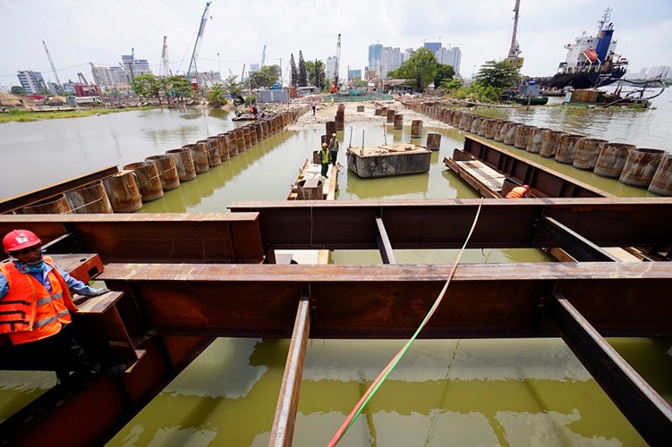  Nhà ga Metro Ba Son thuộc dự án tuyến Metro Bến Thành – Suối Tiên đang được khẩn trương thi công.