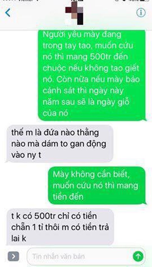 "Cơn sốt" nhắn tin thử chồng mình bị bắt cóc Các chị em quả là không bao giờ ngưng sáng tạo những trò để thử thách tình yêu của các ông chồng/người yêu dành cho mình. Với  trào lưu nhắn tin thử lòng chồng hoặc người yêu với nội dung: “Vợ/người yêu mày đang ở trong tay tao, chuẩn bị … tiền chuộc nếu không tao giết”, cư dân mạng đã có dịp được chiêm ngưỡng một loạt đoạn hội thoại hài hước và "khó đỡ".