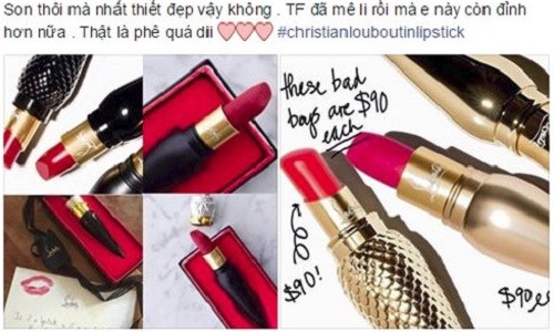 ''50 sắc thái'' nực cười cuồng son Christian Louboutin của teen Việt