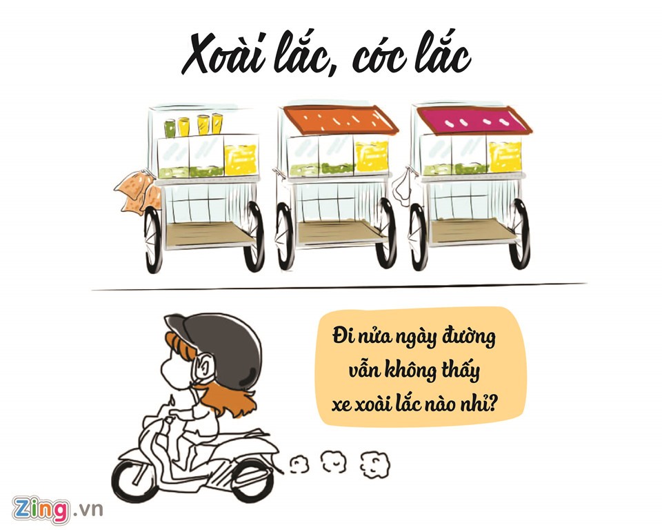 Mùa hè năm 2016, xoài lắc "làm mưa làm gió" tại Sài Gòn. Dọc các con phố, ngõ hẻm đều ngập tràn các xe đẩy bán "họ nhà lắc". Giờ đây,  món ăn vặt này không còn được ưa chuộng, kéo theo đó là loạt xe xoài cũng mất hút.