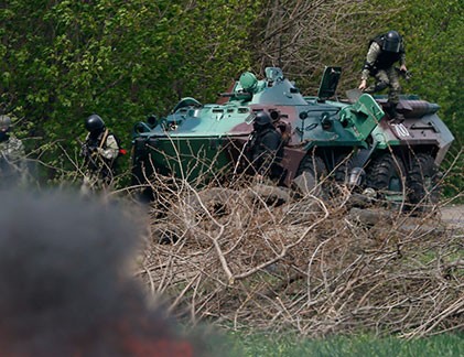 Xung đột dữ dội ở thành phố Slavyansk: máu đã đổ