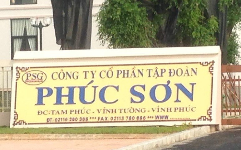 Tập đoàn Phúc Sơn: Doanh thu “nhỏ giọt”, dư nợ “khủng“