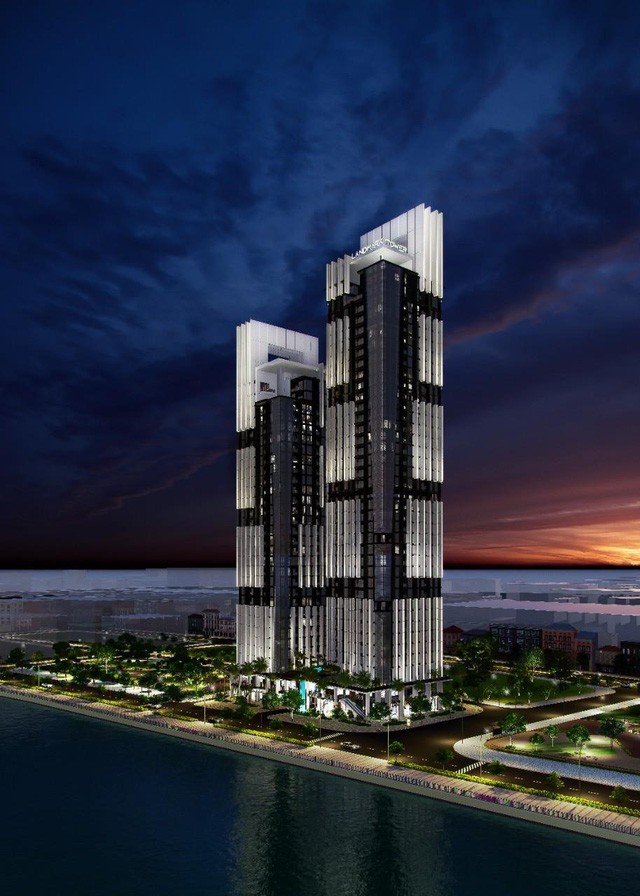 Dự án khu phức hợp trung tâm thương mại - căn hộ điểm nhấn Đà Nẵng (Đà Nẵng Landmark Tower) nằm tại Khu dân cư, khách sạn, căn hộ và thương mại dịch vụ 2/9, phường Bình Thuận, quận Hải Châu, TP Đà Nẵng. (Ảnh: Phối cảnh dự án).