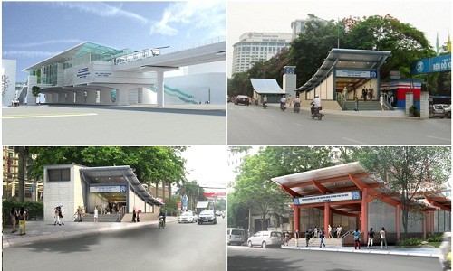 Đồ họa phối cảnh nhà ga tuyến Metro tỷ đô ở Hà Nội