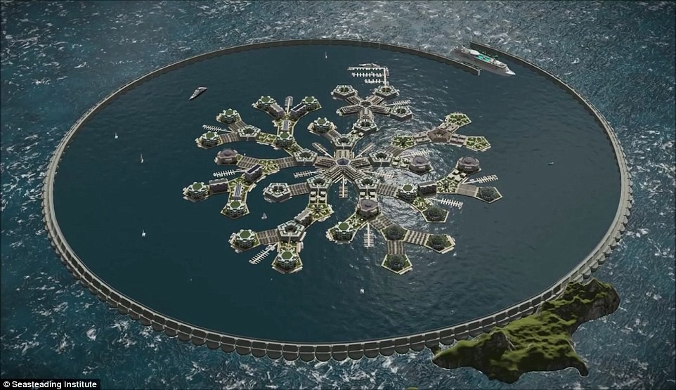 Viện nghiên cứu Seasteading, có trụ sở tại California, Mỹ vừa ký thỏa thuận với chính quyền Polynesia, Pháp về việc xây dựng thành phố nổi đầu tiên trên giới giới ở giữa Thái Bình Dương.