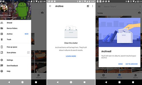 Ẩn nhanh những hình ảnh riêng trên Google Photos