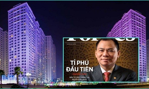 Trong danh sách 50  người giàu nhất sàn chứng khoán Việt Nam, tỷ phú Phạm Nhật Vượng là người "vô đối". Ảnh: Giadinhvietnam.