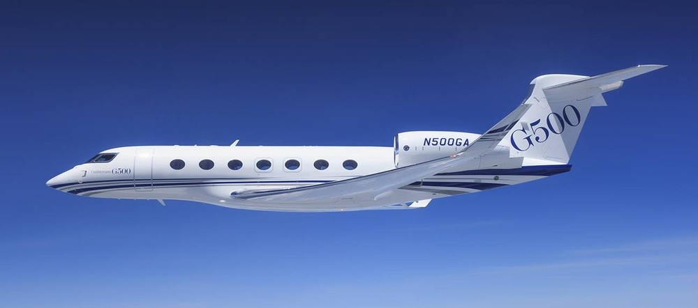 G500 là chiếc  máy bay tư nhân mới nhất của hãng Gulfstream. Máy bay có sức chứa 19 hành khách. Ảnh: Gulfstream.