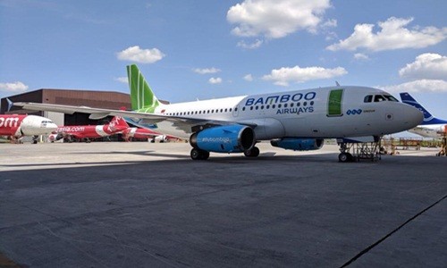 Lộ ảnh thật đầu tiên về máy bay của Bamboo Airways