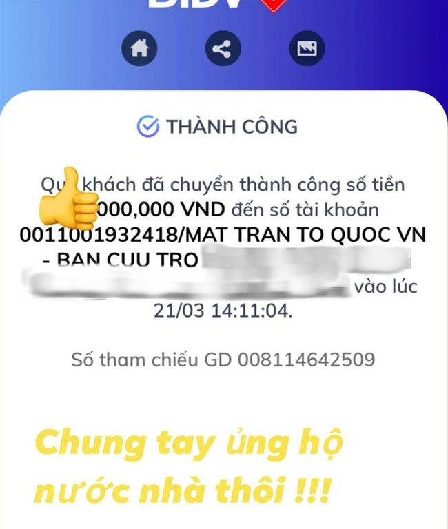 Mới đây,  thiếu gia Phan Thành chính thức góp sức vào công cuộc đẩy lùi dịch Covid-19 bằng việc ủng hộ một khoản tiền khá lớn. Tuy nhiên, số tiền cụ tiền không được tiết lộ.