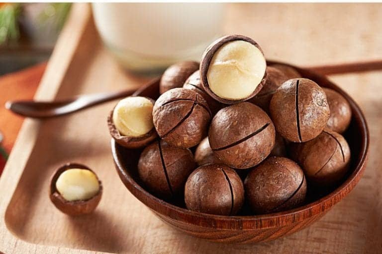 Hạt macca hay mắc ca còn có tên gọi khác là macadamia, có xuất xứ từ Úc. Mắc ca được xem là loại hạt đắt nhất thế giới không chỉ về giá cả mà còn bởi những giá trị dinh dưỡng mang lại. Ảnh: Internet