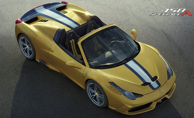 Sao của Ferrari tại sân chơi hàng đầu châu Âu này là mẫu xe mui trần 458 Speciale Aperta. So với bản 458 Spider, Speciale Aperta nhẹ, cá tính và có gia tốc tốt hơn. Xe sử dụng động cơ V8 dung tích 4,5 lít cho công suất 605 mã lực tại vòng tua 9.000 vòng/phút và mô men xoắn 398 lb-ft tại vòng tua 6.000 vòng/phút.