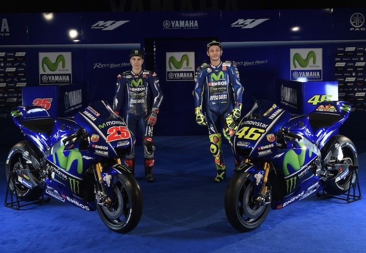 Chuẩn bị cho mùa giải MotoGP 2017, Yamaha đã giới thiệu mẫu  xe đua Yamaha M1 2017 mới nhất, cũng như công bố các tay đua và nhân sự chính thức của năm nay. "Lão làng" Valentino Rossi vẫn tiếp tục điều khiển chiếc M1 có số 46 tuy nhiên "đồng đội" mới của anh sẽ là tay đua Maverick Vinales, do "người cũ" Jorge Lorenzo đã rời Yamaha để sang Ducati.