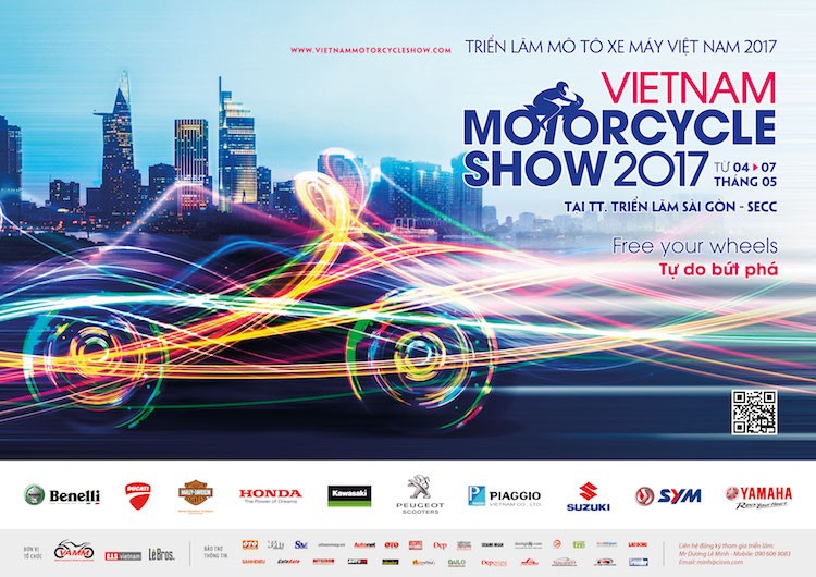 Tiếp nối thành công của Vietnam Motorcycle Show (VMCS) lần 1 vào năm ngoái, năm nay Hiệp hội các nhà sản xuất xe máy Việt Nam (VAMM) sẽ tiếp tục tổ chức VMCS 2017 từ ngày 4 tới 7/5/2017. Giống như các triển lãm ôtô xe máy lớn khác tại Việt Nam, năm nay VMCS 2017 sẽ tiếp tục được tổ chức tại Trung tâm triển lãm Sài Gòn.