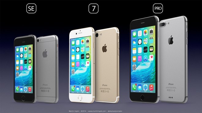 2016 có thể là năm đầu tiên Apple ra mắt 3 mẫu  điện thoại iPhone khác nhau.