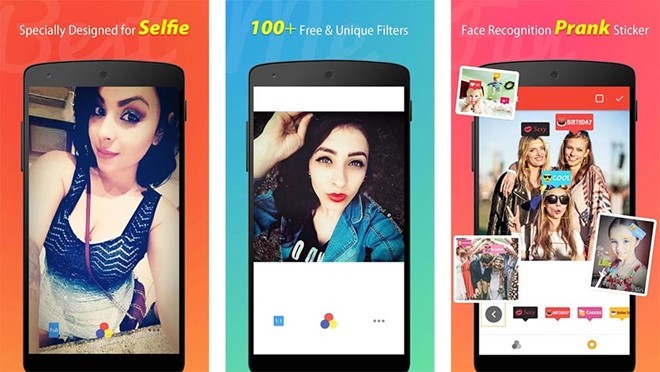  1. BestMe: BestMe Selfie Camera - ứng dụng độc đáo dành cho những ai thích chụp ảnh “tự sướng”. Không chỉ hỗ trợ gậy selfie, phần mềm còn cho phép người dùng thỏa thích biến hóa với 125 bộ lọc theo thời gian thực, gắn biểu tượng cảm xúc, stickers, cùng hiệu ứng làm mờ.