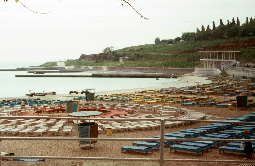 Khu khu điều dưỡng và nghỉ dưỡng Arcadia ở thành phố Odessa,  Ukraine năm 1977. Ảnh: Gerald Leonard Flickr.