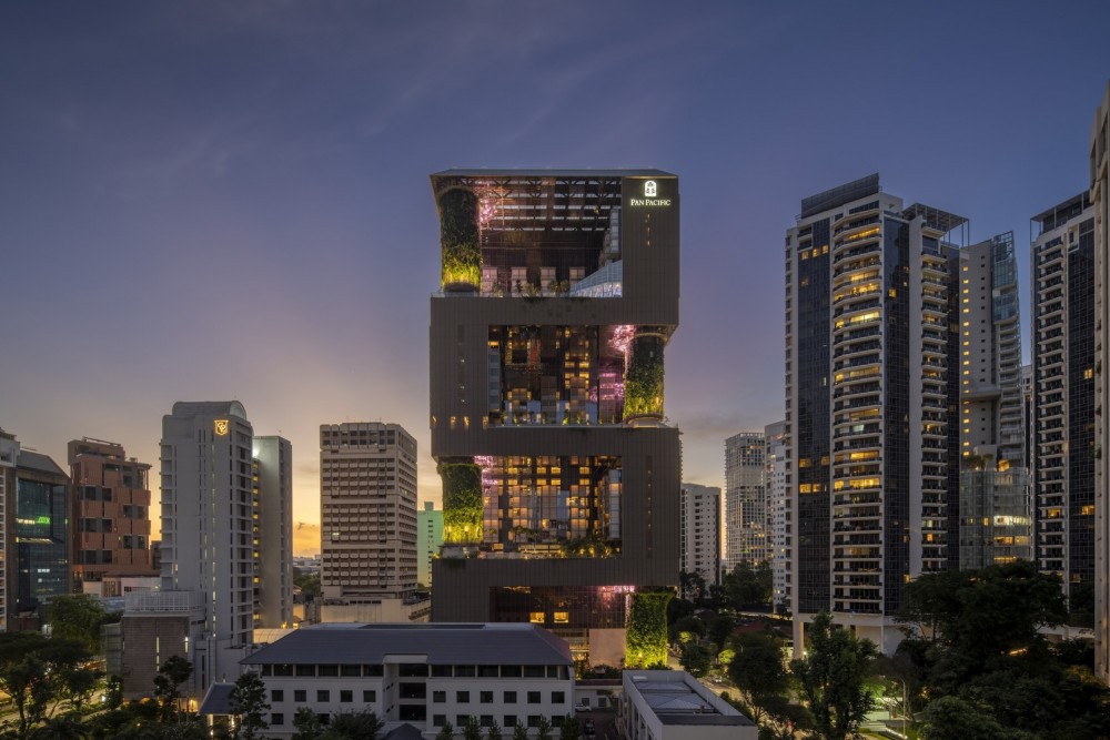 Pan Pacific Orchard của Singapore vừa được Hội đồng Nhà cao tầng và Môi trường sống đô thị (CTBUH) vinh danh là tòa nhà cao tầng mới tốt nhất thế giới - Ảnh: Darren Soh/Archdaily