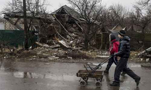 Sau chuỗi ngày giao tranh, “nồi hơi” Debaltsevo tan hoang