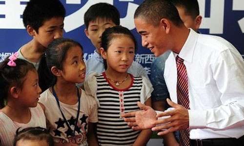 Bản sao Tổng thống Obama đóng phim Trung Quốc