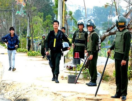 An ninh dày đặc bảo vệ Festival hoa Đà Lạt